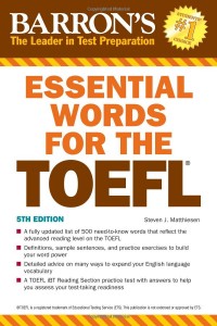 Essential Words for the TOEFL لغات ضروری برای تافل 